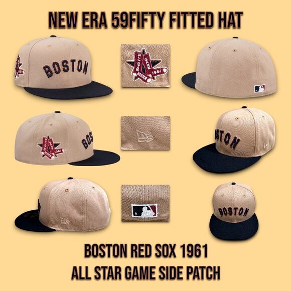 New Era Boston Red Sox 59FIFTY Fitted Hat 1961 All Star Game Side Patch 7 1/2